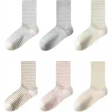 妮轻 纯棉春秋春夏中筒袜 女款