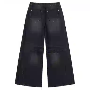 Mmlg Washed Wide Leg Jeans