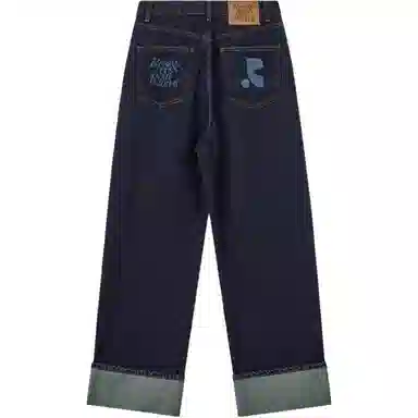 RestRecreation FW25 ROLL-UP WIDE JEANS
