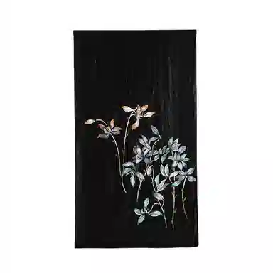 上海故事 【专柜同款】手工彩绘香云纱高贵优雅 桑蚕丝 丝巾 女款