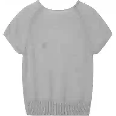 RestRecreation FW25 RAGLAN HALF SLEEVE KNIT TOP