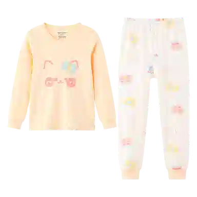 红豆 女童秋衣秋裤保暖初中生内搭柔软套装内衣儿童款