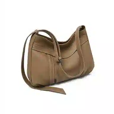 老人头 时尚百搭经典简约纯色高级质感日常通勤休闲百搭斜挎包 头层牛皮 单肩包 女款 多色