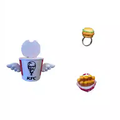 肯德基 告白对戒 玩具