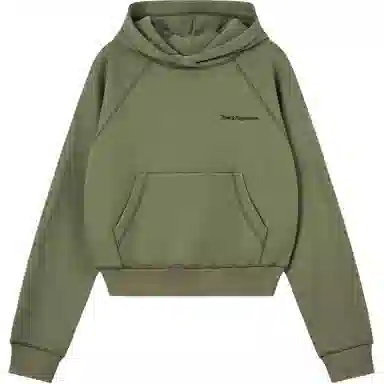 RestRecreation FW25 ZIG ZAG STITCH CROPPED HOOD