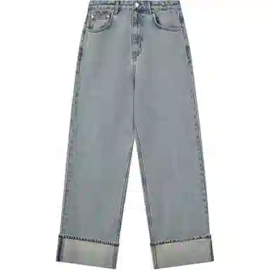 RestRecreation FW25 ROLL-UP WIDE JEANS