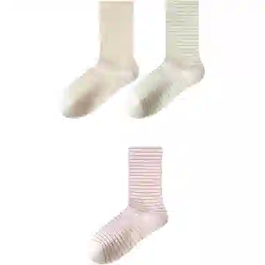 妮轻 纯棉春秋春夏中筒袜 女款