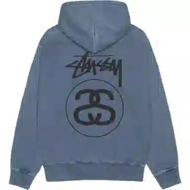 Stussy FW25 STOCK LINK HOODIE PIGMENT DYED logo