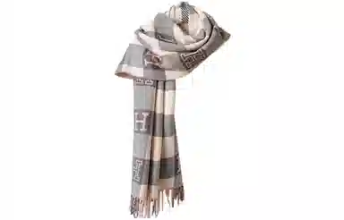 优幽兰 韩系美拉德格子加厚英伦风女百搭高级感秋冬季保暖拼色流苏围脖学生复古氛围感穿搭 聚酯纤维 绒线围巾 女款