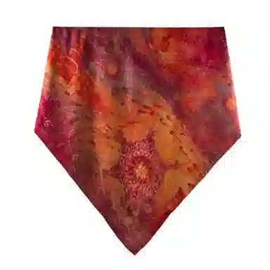 上海故事 香云纱桑时尚优雅独特艺术印花 桑蚕丝 丝巾 女款