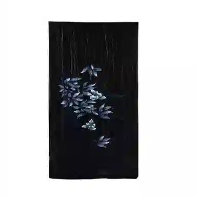 上海故事 【专柜同款】手工彩绘香云纱高贵优雅 桑蚕丝 丝巾 女款