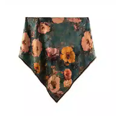 上海故事 香云纱真丝大方巾披肩 桑蚕丝 丝巾 女款