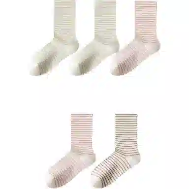 妮轻 纯棉春秋春夏中筒袜 女款