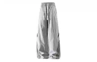 大卫贝肯 美式潮牌侧边三条杠网眼薄款打孔透气速干宽松时尚舒适百搭直筒运动休闲裤 男女同款