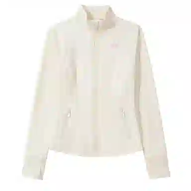 欧迪芬 立领纯色外套塑形户外运动显瘦高弹瑜伽健身拉链训练速干骑行上衣塑身衣 女款