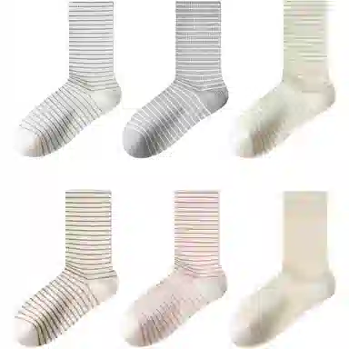 妮轻 纯棉春秋春夏中筒袜 女款