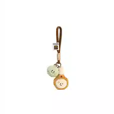 心水好物 创意毛绒乒乓球公仔钥匙扣包挂车挂书包背包 聚酯纤维 挂件 男女同款情侣款