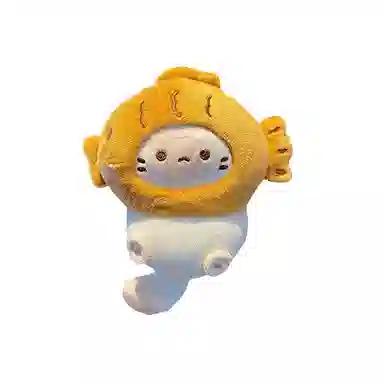 心水好物 可爱猫小食挂饰精致配饰包包 聚酯纤维 挂件 男女同款情侣款