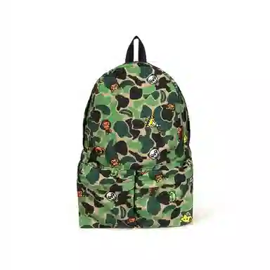 A Bathing Ape Baby Milo Backpack Green Camouflage