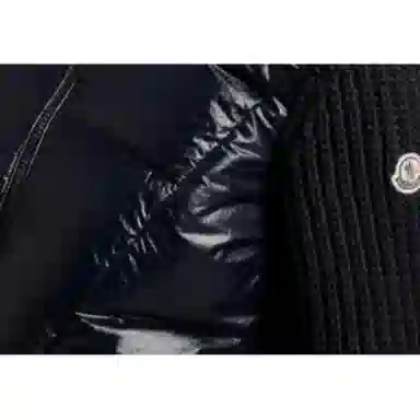 Moncler Lightweight And Lined Wool Cardigan And Down Jacket