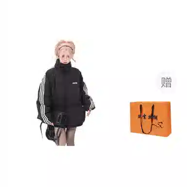 丝絮丝绸 美式宽松设计感冬季韩版时尚外套 棉服 女款