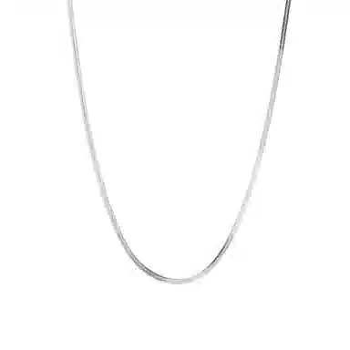 cooraree Blade Cuban Chain Necklace Silver