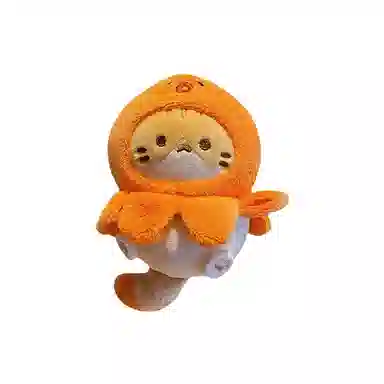 心水好物 可爱猫小食挂饰精致配饰包包 聚酯纤维 挂件 男女同款情侣款