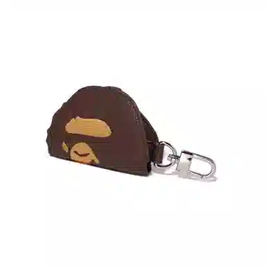 A Bathing Ape Ape Keychain Synthetic Leather