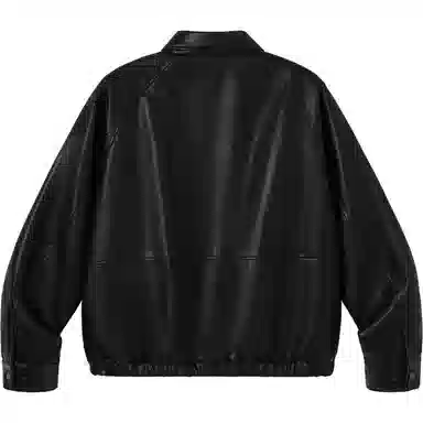 PSO Brand Minimalist AC Collar PU Leather Biker Jacket