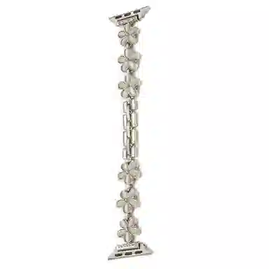 亿祈发 表带 苹果适用 金属材质 五叶草花朵表带男女通用