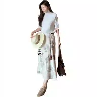 美洋 混纺至简气质立领针织衫 女款