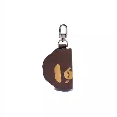A Bathing Ape Ape Keychain Synthetic Leather