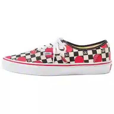 Valentino x Vans Vlogo Low Canvas Sneakers Red