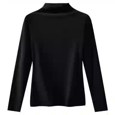 二三二三  高领磨毛堆堆领打底衫柔软亲肤修身保温内衣隐形无痕加绒加厚内搭上衣日常舒适简约百搭保暖上装 女款