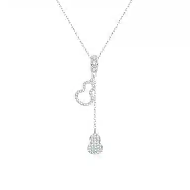 【S925纯银 福气满满】 七七银饰 葫芦 高颜值新中式镂空流苏葫芦 复古国风设计 福禄双全平安纳福 时尚小众优雅精致百搭  银 项链 女款