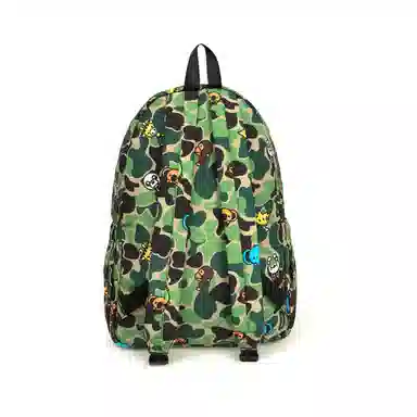 A Bathing Ape Baby Milo Backpack Green Camouflage