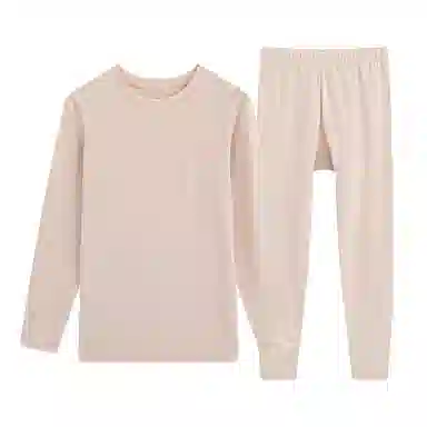 贴身领域 圆领舒适长袖长裤保暖套装 女款