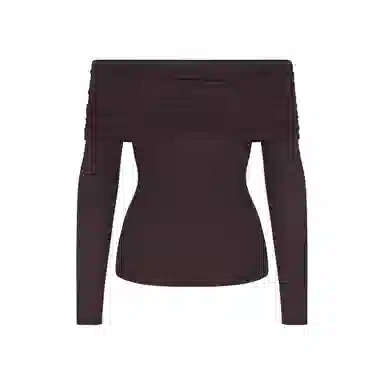 SKIMS SHEER MODAL OFF THE SHOULDER TOP FW25T