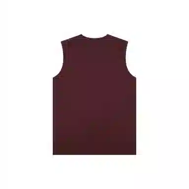 Cotton Aesthetic Wide Shoulder Sleeveless T-Shirt