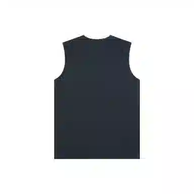 Cotton Aesthetic Wide Shoulder Sleeveless T-Shirt