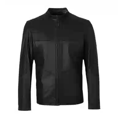 AHCN Slim Fit Leather Jacket