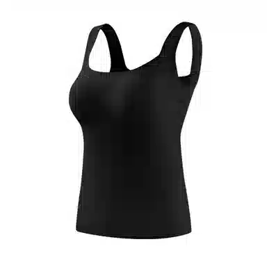 莫代尔 羊绒蚕丝带胸垫柔软亲肤舒适内衣抑菌除螨无痕修身打底衫日常通勤百搭保暖背心 女款