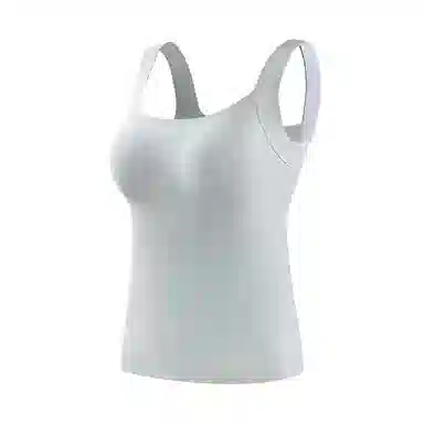 莫代尔 羊绒蚕丝带胸垫柔软亲肤舒适内衣抑菌除螨无痕修身打底衫日常通勤百搭保暖背心 女款