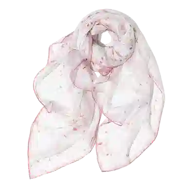 一米画纱 清新飘逸气质外搭披肩大方巾优雅亲肤外出真丝雪纺喷绘防晒 桑蚕丝 丝巾 女款