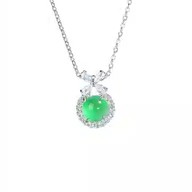 琢玉居 逃公主清新蛋面轻奢 琉璃 吊坠 女款