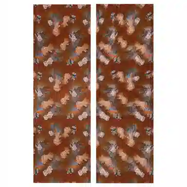 一米画纱 古典国风精致优雅迷梦迷情双层真丝高档气质长款披肩 桑蚕丝 丝巾 女款