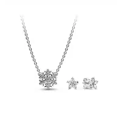 Pandora 925 Silver Necklace Set