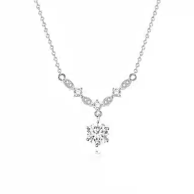 【999足银|爆闪】 凤祥囍事 老凤祥 璀璨星光闪耀点缀 轻奢精致简约原创设计 日常通勤约会百搭 恋爱告白礼盒 甜蜜饰爱#好运 纯银 项链 女款