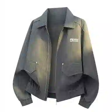 大卫贝肯 美式经典潮牌基础款翻领开衫结构设计感防风运动外套高街简约休闲夹克 男女同款