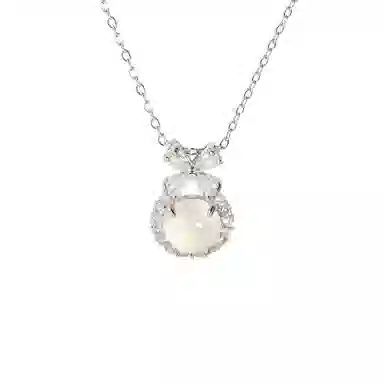 琢玉居 逃公主清新蛋面轻奢 琉璃 吊坠 女款